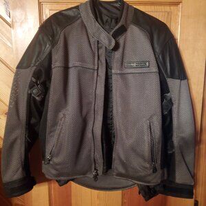Harley Davidson Touring Gunmetal Mesh & Leather Women's M with Armor & Liner
